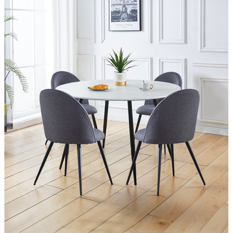 Mose 4 - Person Dining Set, White