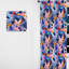 Multicolore motif géométrique cool et triangulaire - Rideau abstrait en velours - 1 panneau-107590468