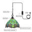 Mini-luminaire suspendu en verre coloré Tiffany