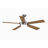 Celano v2 52 inch Indoor Ceiling Fan with LED Light Kit - Brushed Nickel with Reversible Cherry/Dark Walnut blades-43413474