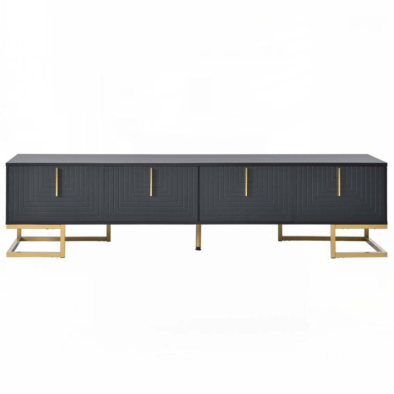 Console média 70,83 ", Noir et or