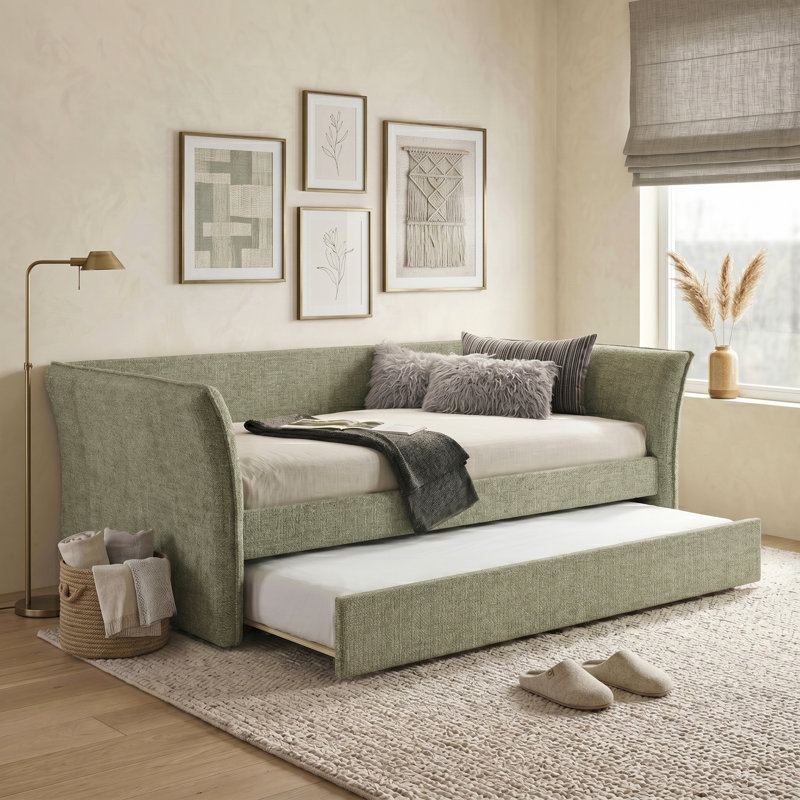 Lit de jour avec couchette Damore, Green
