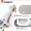 Chaise de bureau ergonomique en filet avec accoudoirs, conception peu encombrante et base en acier-1697125960-1679359910