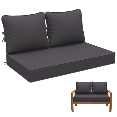3-Piece Outdoor 5" Replacement Cushion Set Seat/Back Cushion，Only cushions