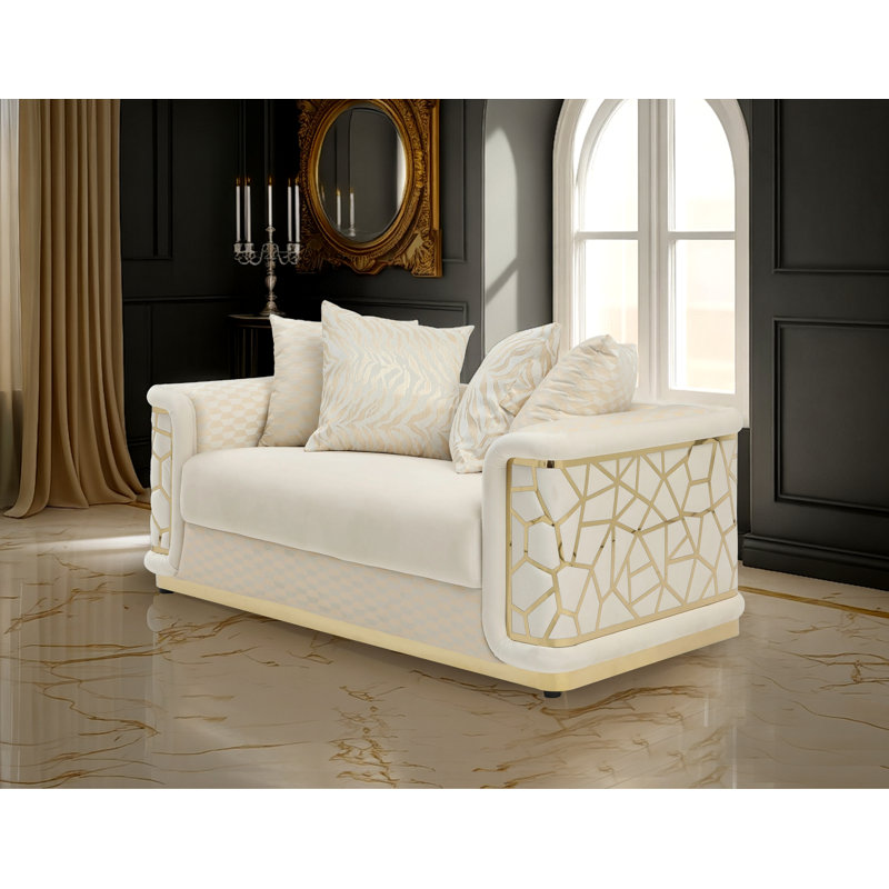 Bedale Loveseat, Ivory