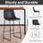 Scher Faux Leather Upholstered Counter & Bar Stools with Sled Legs-1630566308-1630566309