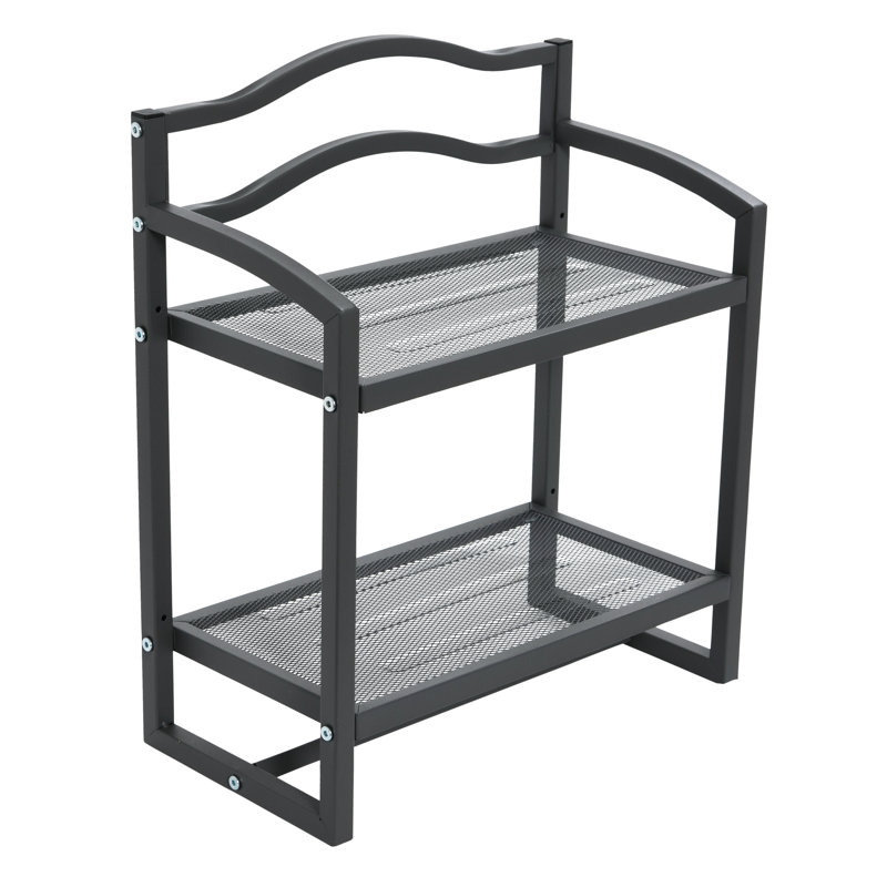 Smoljanski Metal Bathroom Shelves, Grey