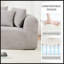 Canapé modulaire Cloud avec mousse à mémoire de forme, méridienne en L et conception modulaire pour les salons modernes-315170509