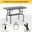 Metal Adjustable and Foldable Folding Grooming Table-98350780