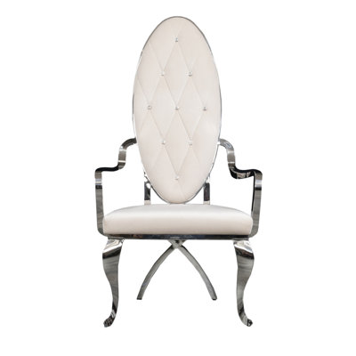 18.5'' H Tufted Velvet Upholstered Armchair