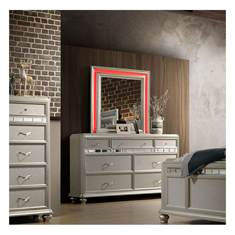 Dailynn 66.75'' W 7 - Drawer Dresser, Platinum