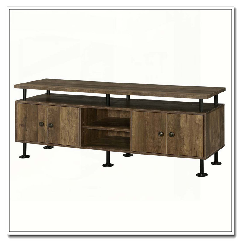 Meuble télé 2 tablettes Rustic Oak