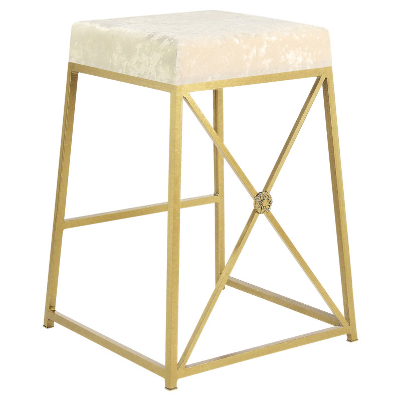 Medallion 26" Counter Stool, Gold Leaf
