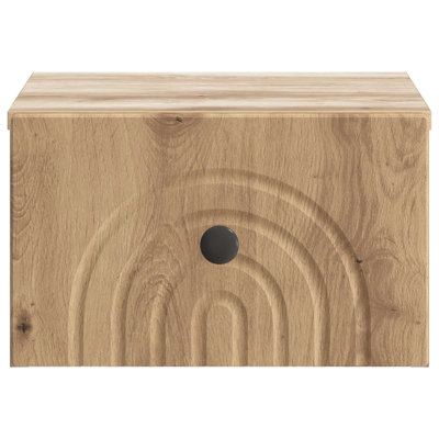 33cm W Manufactured Wood Bedside Table