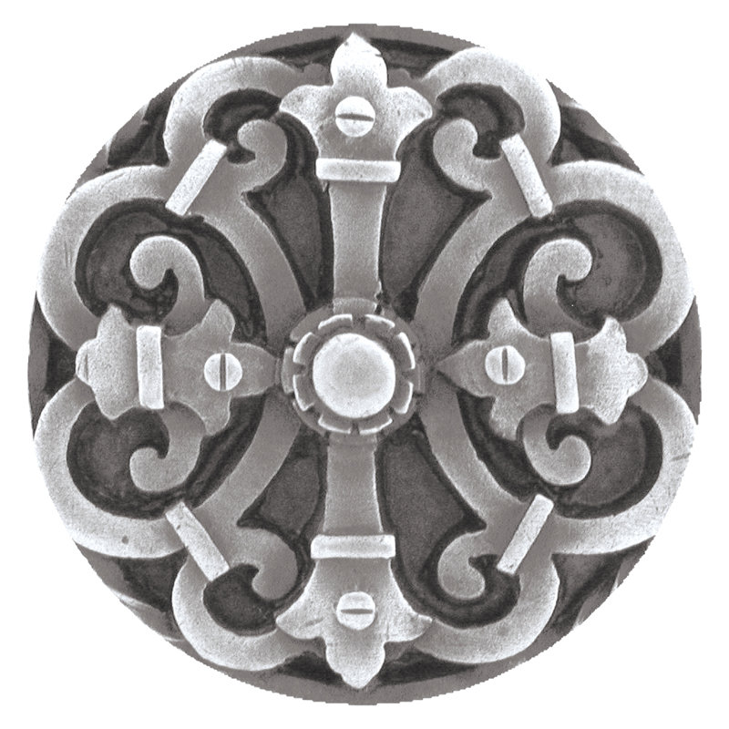Olde World Mushroom Knob, Antique Pewter