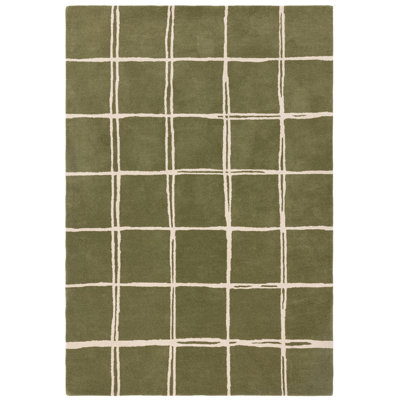 Krauss Geometric Wool Hand Woven Area Rug