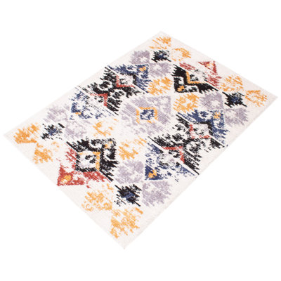 Tapis blanc Morocco Kashkuli