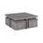 Distressed Gray Coffee Table with Storage Stools-1944721855
