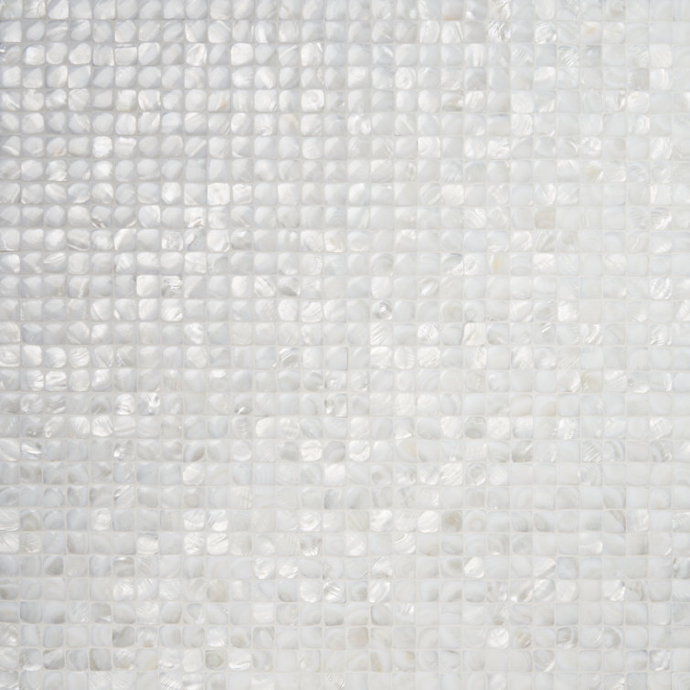 Mother of Pearl 1" x 1" Seashell Grid Mosaic Tile