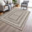 Machine Washable Indoor/Outdoor Xhevrie Taupe Rug-1935954372