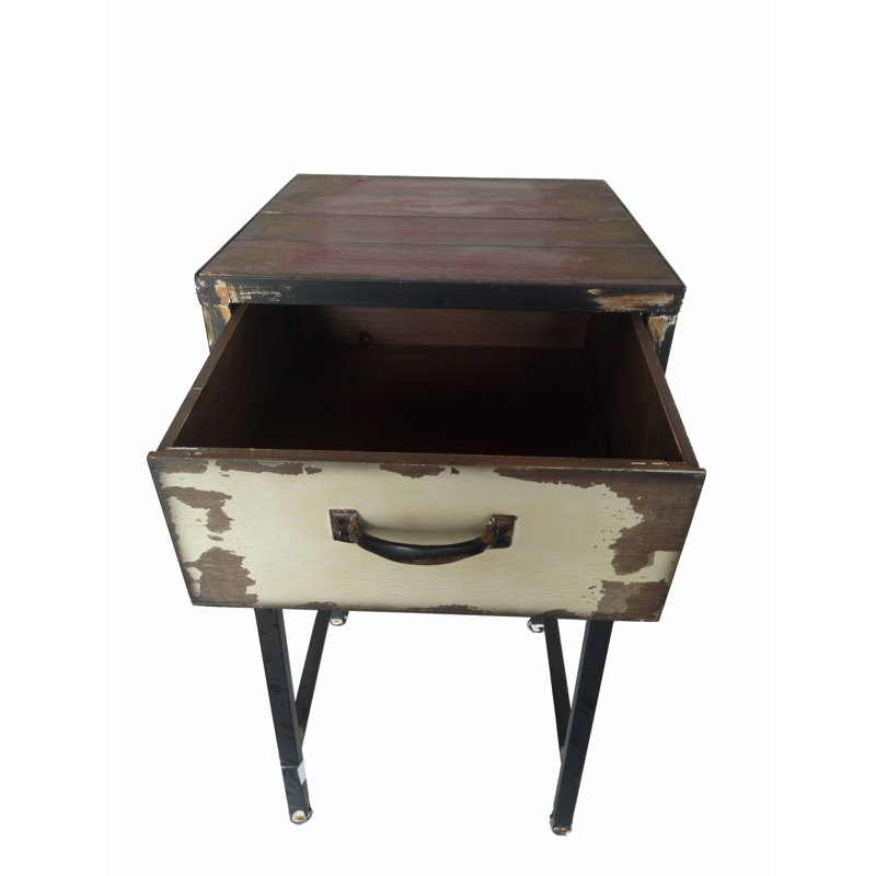Dugazon 17.25'' W Metal Nightstand