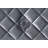1pc Glam 3-Drawer Nightstand Velvet Tufted Drawer Front Jewelry Tray Faux Crystal Drawer Knobs
