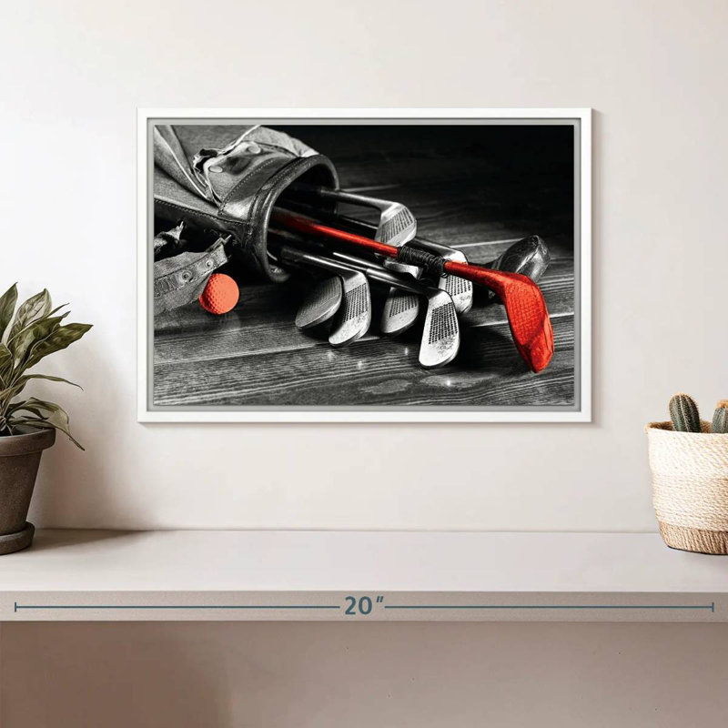 Équipement de golf, Cadre flottant blanc, 13 po x 9 po