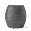 Table d'appoint d'extérieur 14,00 po, gris, disposition en fer, table de patio grise 14,00 po, structure solide, design chic-561735623-561735625