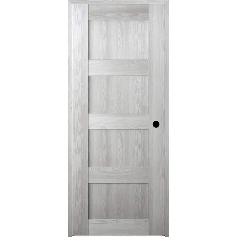 Porte battante simple à panneau en bois manufacturé Avon 07 3R, 23,875 po x 79,37 po, Chêne Veralinga, Côté gauche