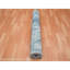4'1"x6'2" Light Blue Hand Knotted Abstract Design Wool and Real Silk Rug E9F97966EB4A411E9245F76CD3F8A1E8