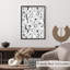 Impression florale noire et blanche à motif floral de rêve moderne-1047794488