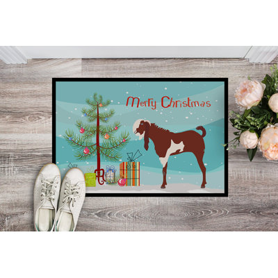 Pamela Non-Slip Christmas Outdoor Doormat