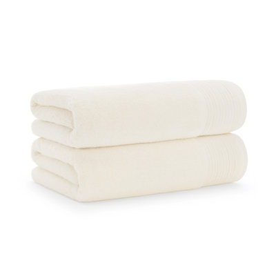 Ensemble de 2 serviettes de bain en coton turc