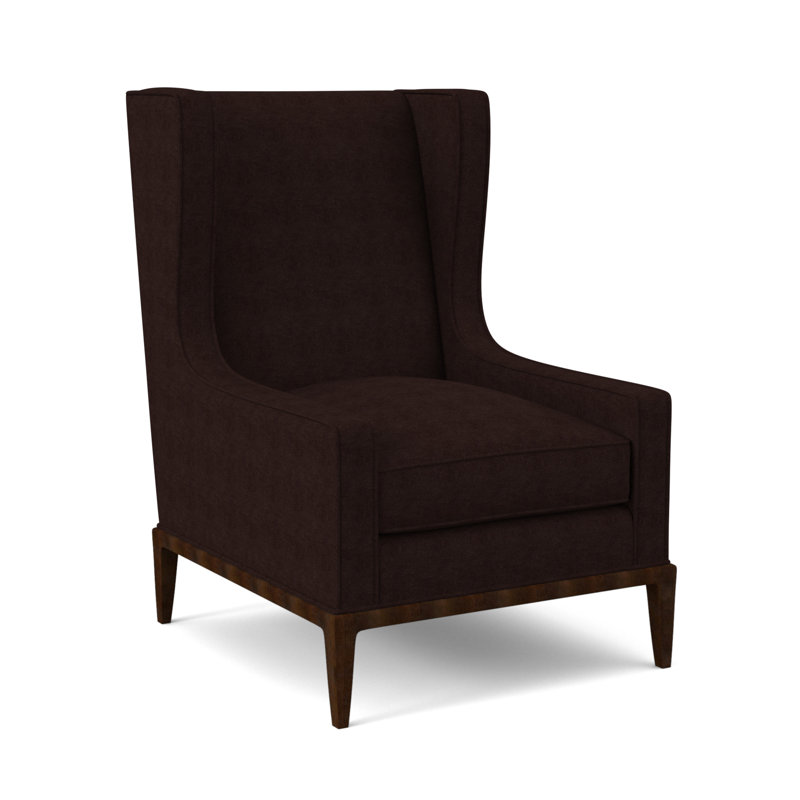 Fauteuil à oreilles 28 po Claxton, Noyer américain, Acajou Margaret