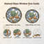 Panneau de vitrail en forme de champignon Snail H， 12 "-1681263458