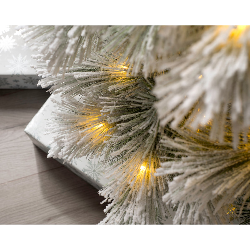 4.99' H Lighted Artificial Pine Christmas Tree