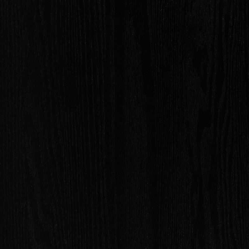 Table de salle à manger Rosalind Sonata, H 30 po x L 72 po x l 72 po, Placage noir mat flottant