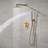 Circular 2-Function Thermostatic Complete Shower Faucet Set-134155031