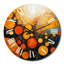 Horloge murale Cyre - Collages abstraits-70168462