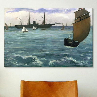 Edouard Manet " The Kearsarge At Boulogne " by Edouard Manet