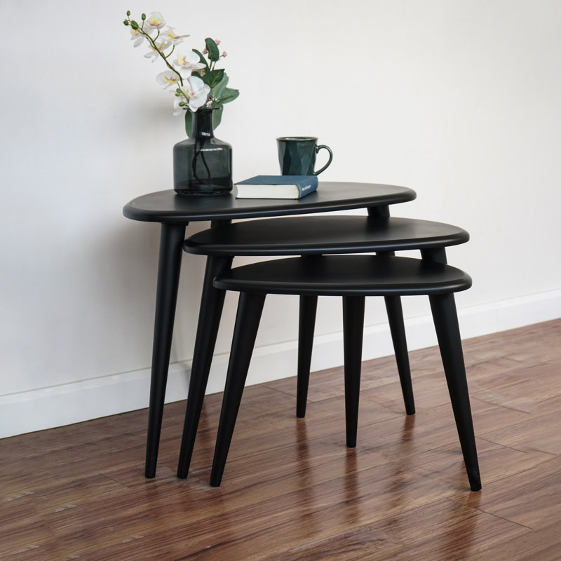 Ensemble de 3 tables gigognes Ercol Style, Noir