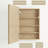 24'' W x 30'' H  Wood Framed Bathroom Medicine Cabinet with Mirror, Adjustable Shelves, Reversible Door, Wall-Mount or Recessed, Oak, Fully Assembled-269072947-293337163