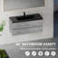 Meuble-lavabo mural moderne pour salle de bain