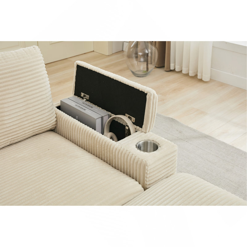 [VIDÉO / Nouveau] Ensemble de canapé-lit modulaire convertible modulaire, Beige