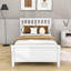 Lit plateforme simple en bois avec tête de lit et pied de lit Dishaan-754784105