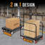 Chariot de cloison sèche en acier 2 en 1, 2200 lb. Capacité du chariot à plateforme