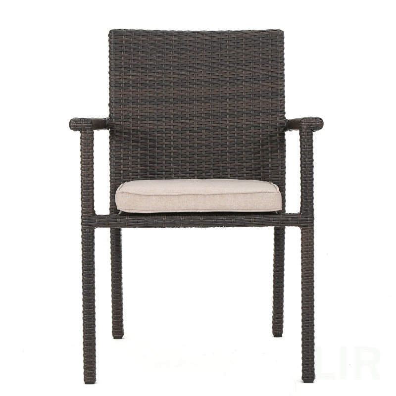 SAN PICO DINING CHAIR-MULTI BROWN,1PC With Cushion, Chair