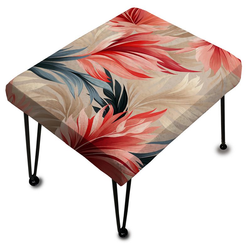 Tropical Whisper Tropical Motif I - Repose-pieds rectangulaire Tropical
