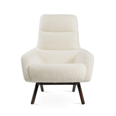 BRC Wood Lounge Armchair in Wool