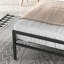 Full/ Queen Size Faux Leather Platform Bed Frame with Upholstered Headboard-730644091